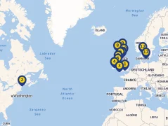 Mapa plavby