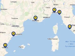 Mapa plavby