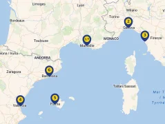 Mapa plavby