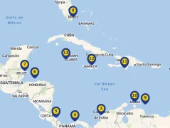 Mapa plavby